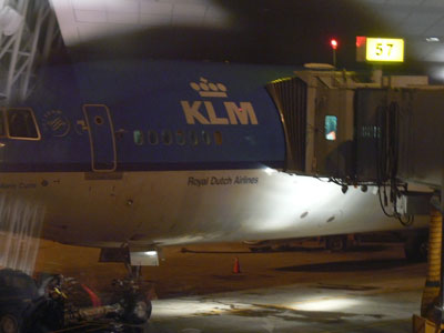 Notre avion, vu de l'aeroport de Montreal